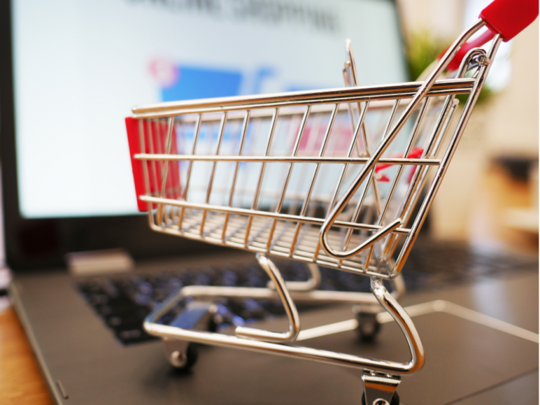 leerer einkaufswagen